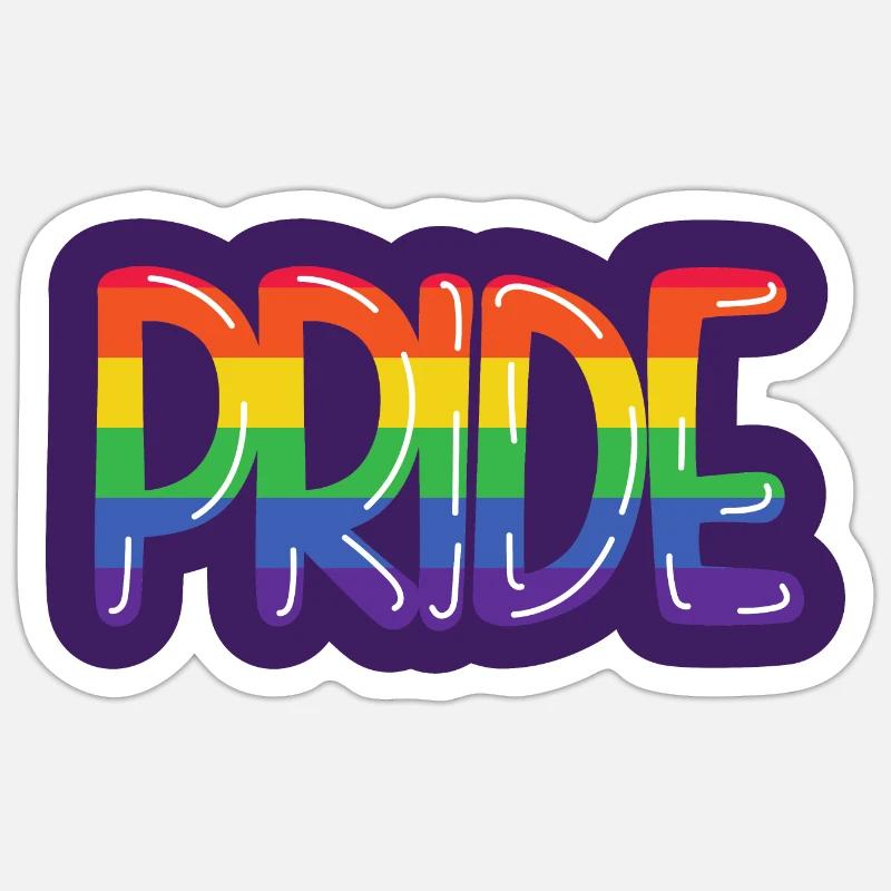 LGBT Pride - Sticker size S (10 x 10 cm) - white matte