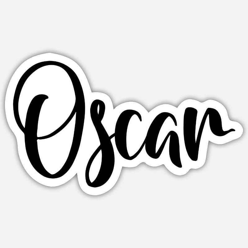Oscar - Sticker taille S (10 x 10 cm) - blanc mat