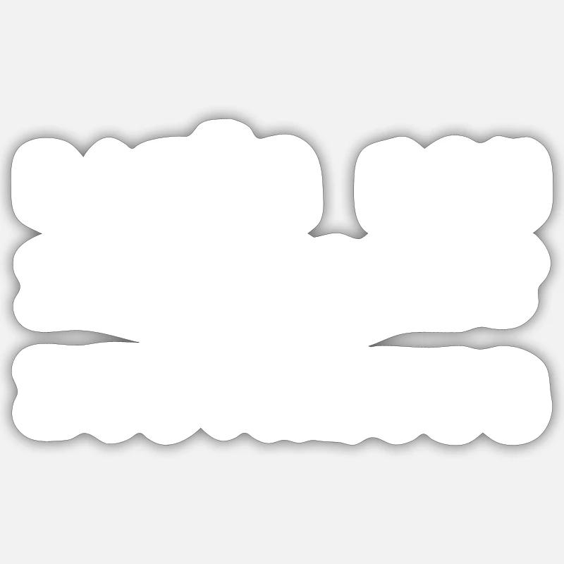 Dafür bin ich nicht zuständig typisch deutsch - Sticker Größe S (10 x 10 cm) - Mattweiß