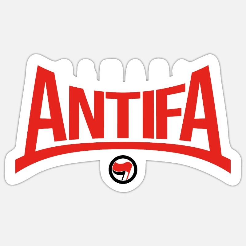 immer noch antifa - Sticker Größe S (10 x 10 cm) - Mattweiß