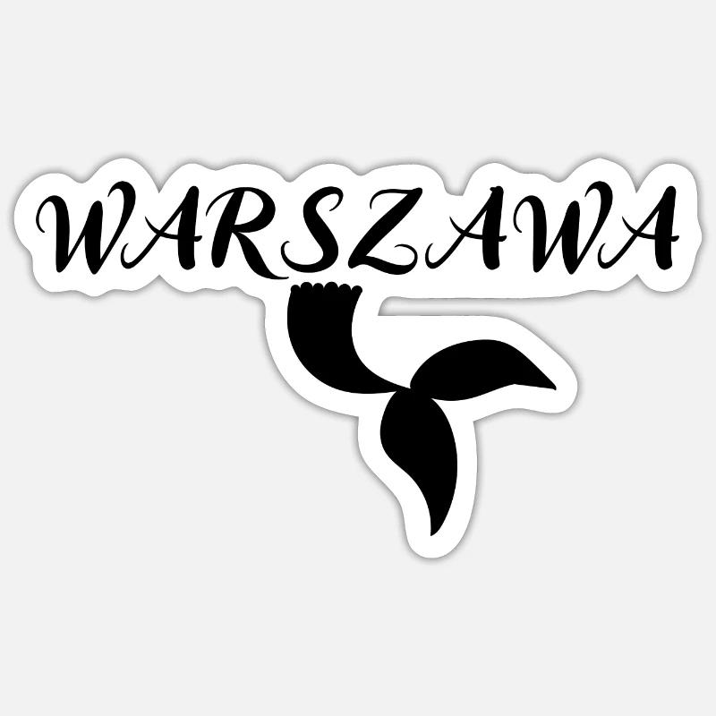 La queue des sirènes de Varsovie Sticker taille S (10 x 10 cm)