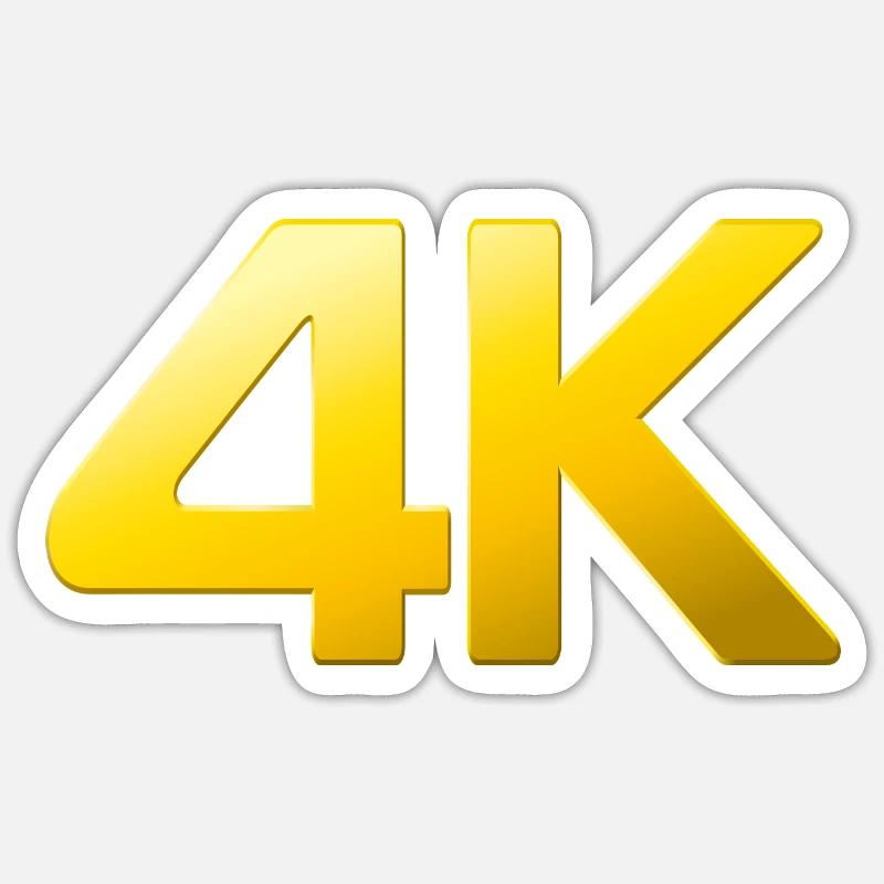 4K Sticker size S (10 x 10 cm)