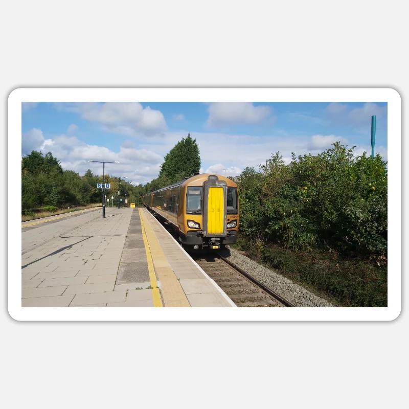 Railway Train Approach 001 - Sticker size S (10 x 10 cm) - white matte