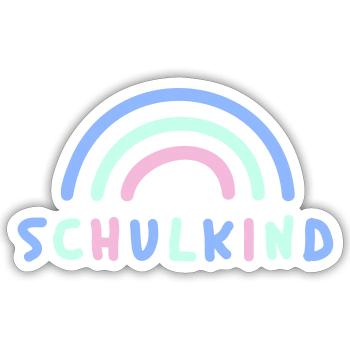 Schulkind - Sticker Größe S (10 x 10 cm) - Mattweiß - Vorne