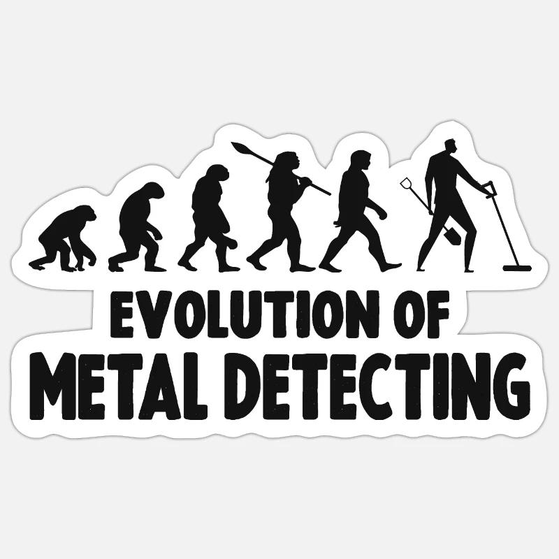 Evolution Treasure Hunter Metalldetektor Sticker Größe S (10 x 10 cm)