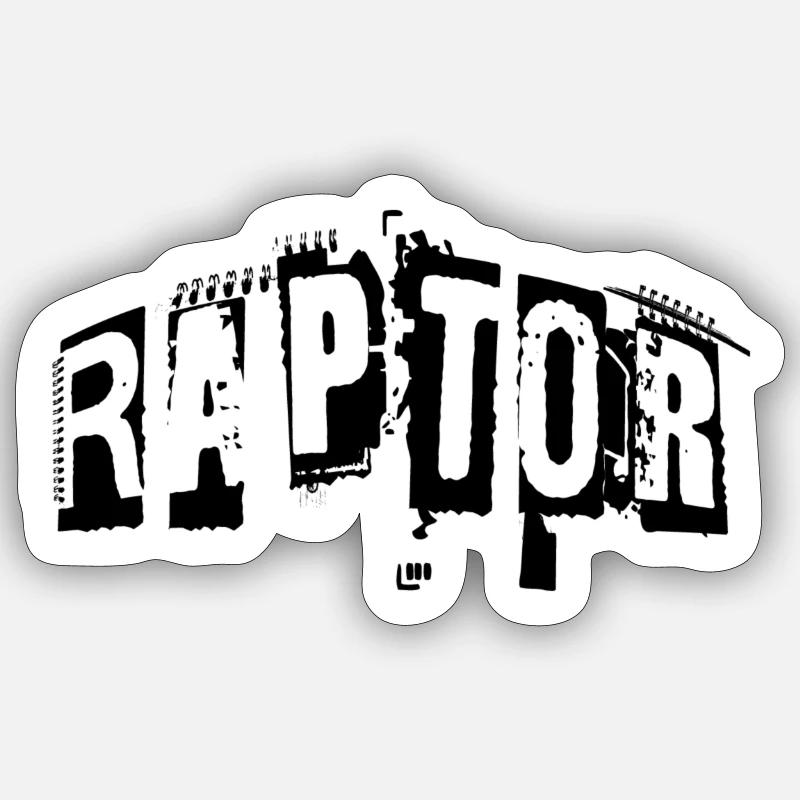 Rapace - Sticker taille S (10 x 10 cm) - blanc mat