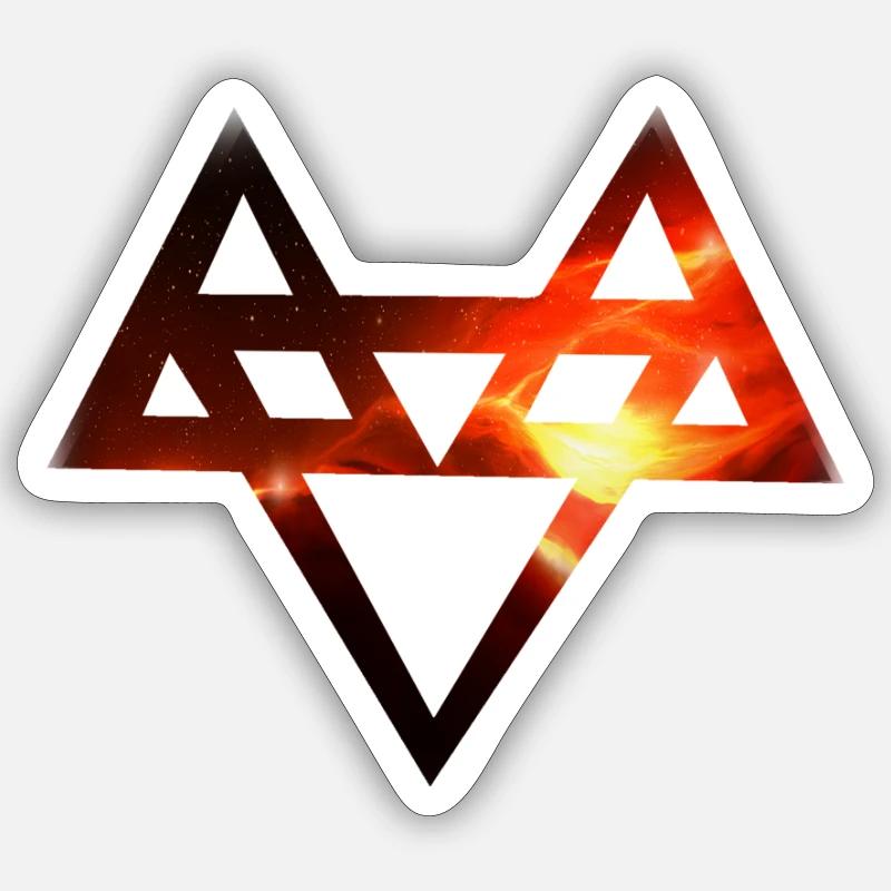 Neffex Logo 3D Logo Red Sticker size S (10 x 10 cm)