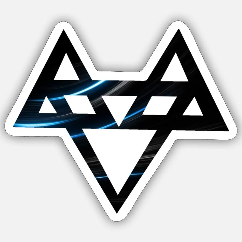 Neffex 3D 3 Blue2 Sticker size S (10 x 10 cm)