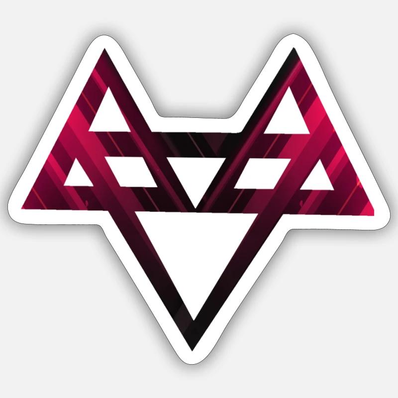 Logo Neffex 3D Rouge Sticker taille S (10 x 10 cm)