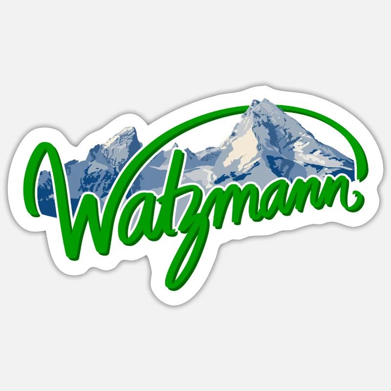 Watzmann Sticker Größe S (10 x 10 cm)