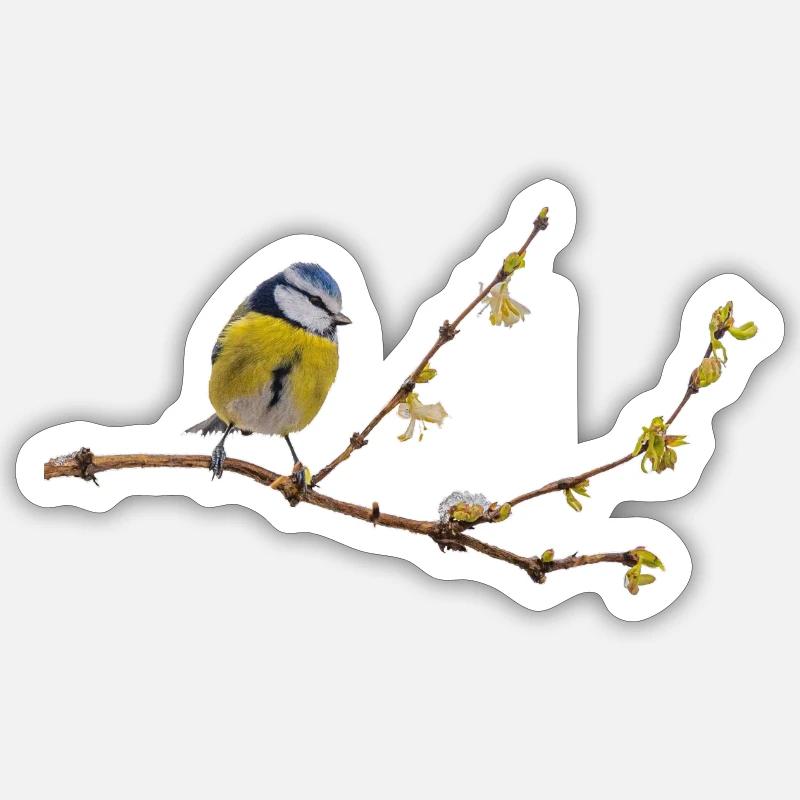 Blue - Sticker size S (10 x 10 cm) - white matte
