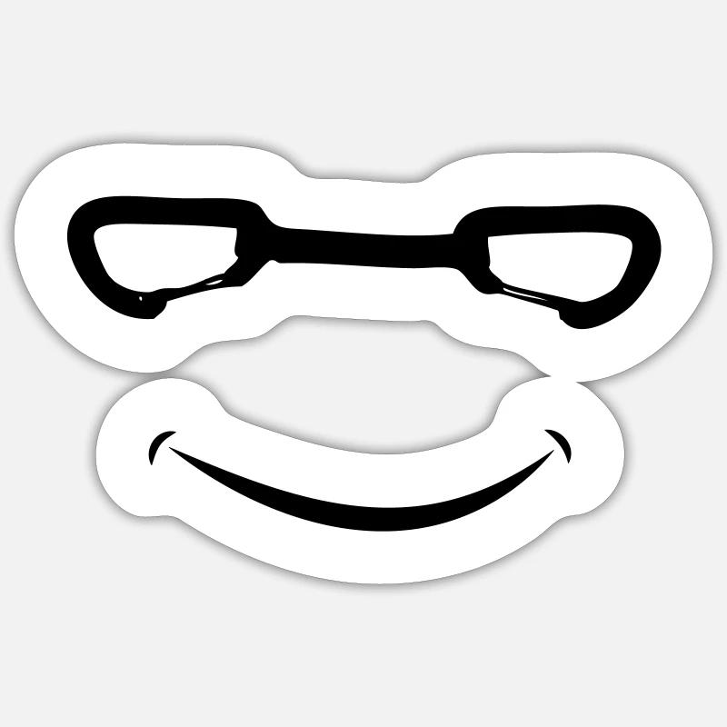 Quickdraw smile - Sticker size S (10 x 10 cm) - white matte