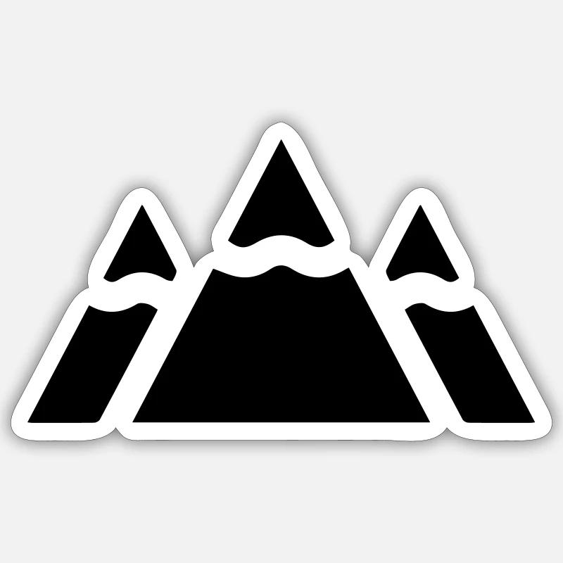 Mountains Sticker size S (10 x 10 cm)