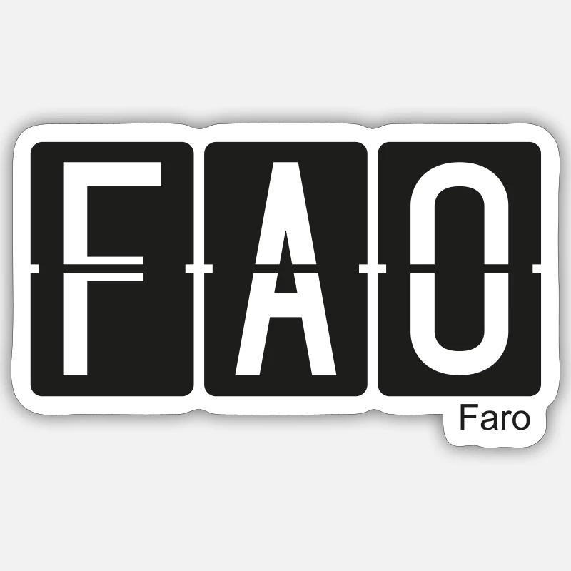 Faro - Sticker taille S (10 x 10 cm) - blanc mat
