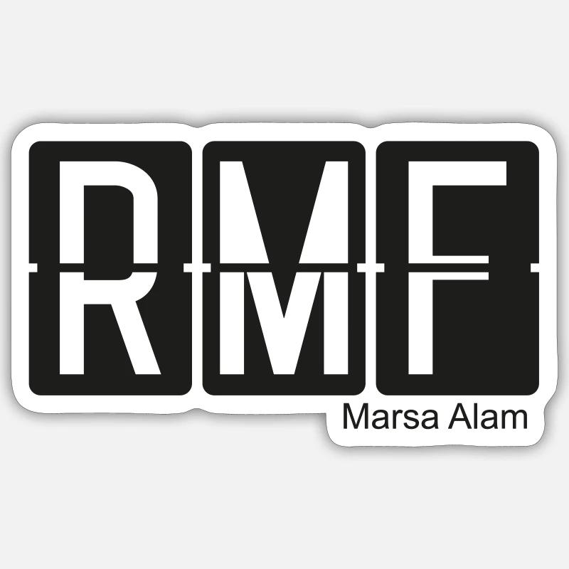 Marsa Alam - Sticker taille S (10 x 10 cm) - blanc mat