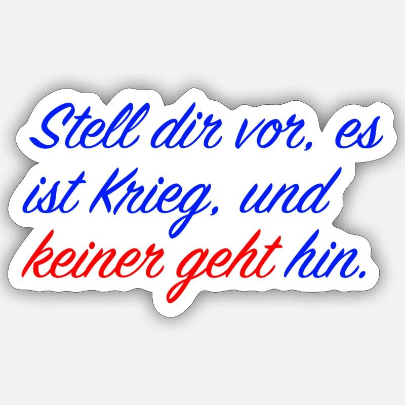 Stell dir vor Sticker Größe S (10 x 10 cm)