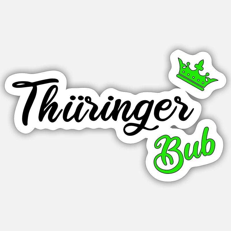 Thüringer Bub Sticker Größe S (10 x 10 cm)