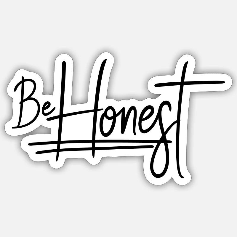 Logo Be Honest Sticker size S (10 x 10 cm)
