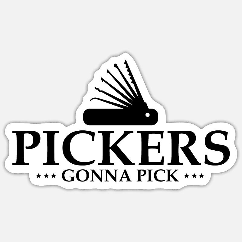 Conceptions de service de déverrouillage Lockpicking Lock Picking Sticker taille S (10 x 10 cm)