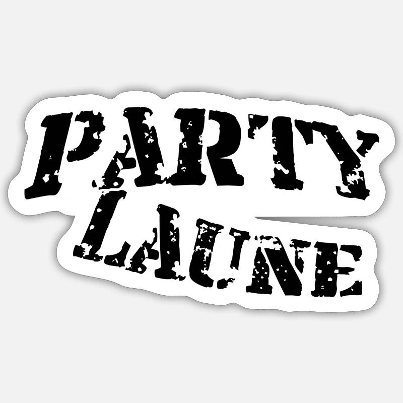 Partylaune Sticker Größe S (10 x 10 cm)