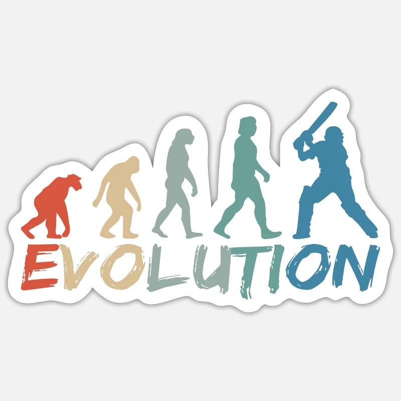 Cricket Kricket Schlagmann Evolution Vintage Sticker Größe S (10 x 10 cm)