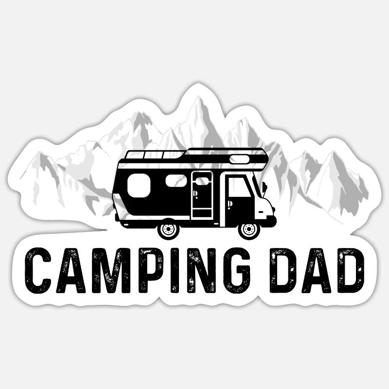 Camping Vati - Sticker Größe S (10 x 10 cm)
