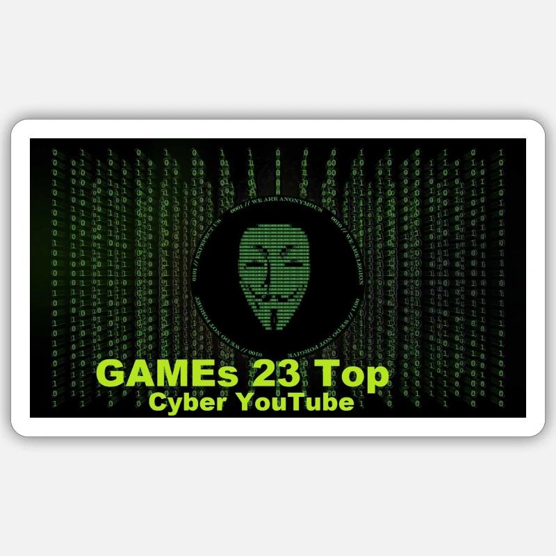 hackerGame - Sticker size S (10 x 10 cm) - white matte
