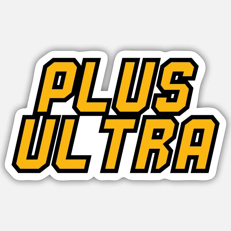 Plus Ultra - Sticker size S (10 x 10 cm) - white matte