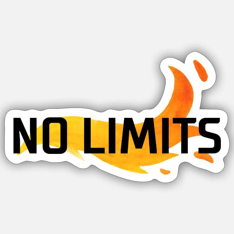 no limits Sticker Größe S (10 x 10 cm)