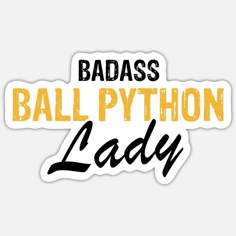 King python design pour les amateurs de serpents Sticker taille S (10 x 10 cm)