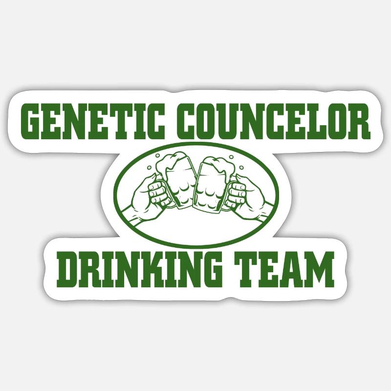 genetic counselor - Sticker taille S (10 x 10 cm) - blanc mat