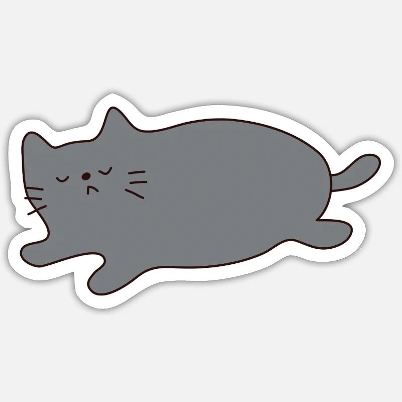 Drawn cat 2 Sticker size S (10 x 10 cm)