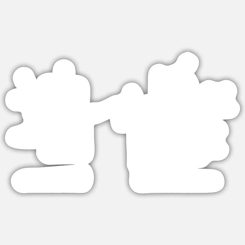 Cryptocurrency Blockchain decentralized white Sticker Größe S (10 x 10 cm)