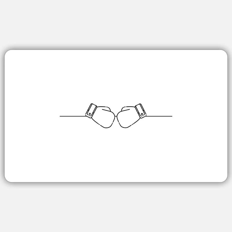 Boxe Sticker taille S (10 x 10 cm)