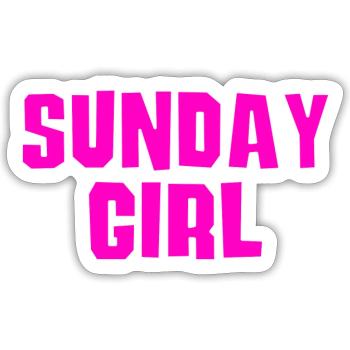 Sunday Girl - Sticker size S (10 x 10 cm) - white matte - Front