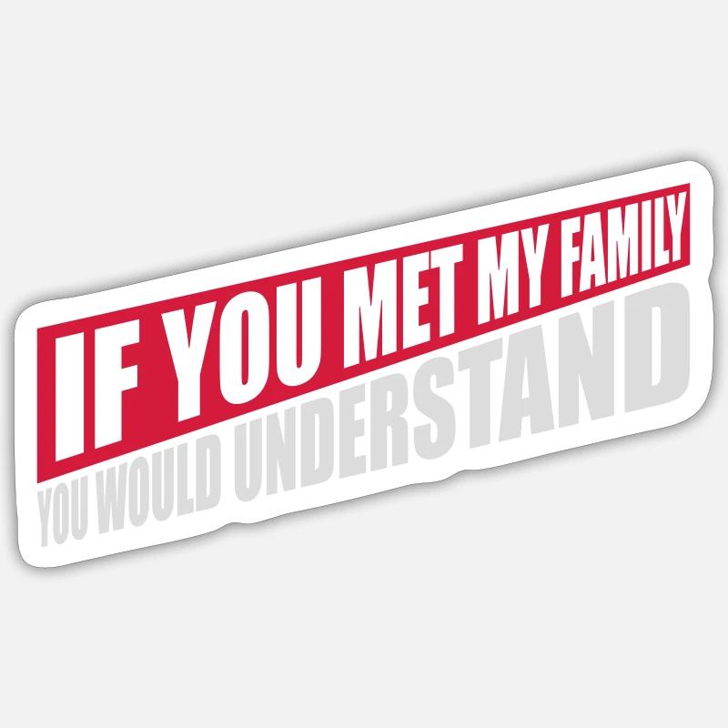 you would understand Zitat - Sticker Größe S (10 x 10 cm) - Mattweiß