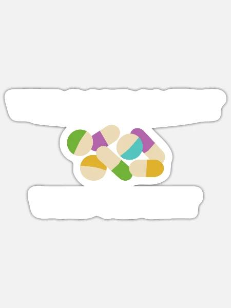 altenpfleger pflegerin randaliert sediert geschenk - Sticker Größe S (10 x 10 cm) - Mattweiß
