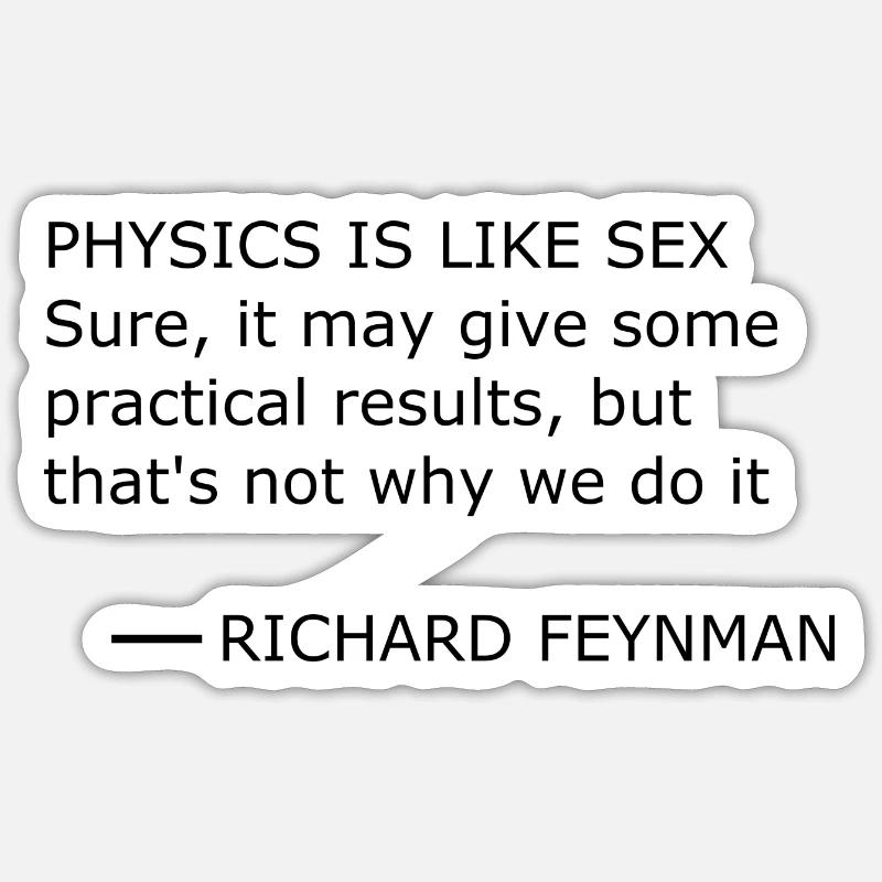 Feynman Sticker size S (10 x 10 cm)