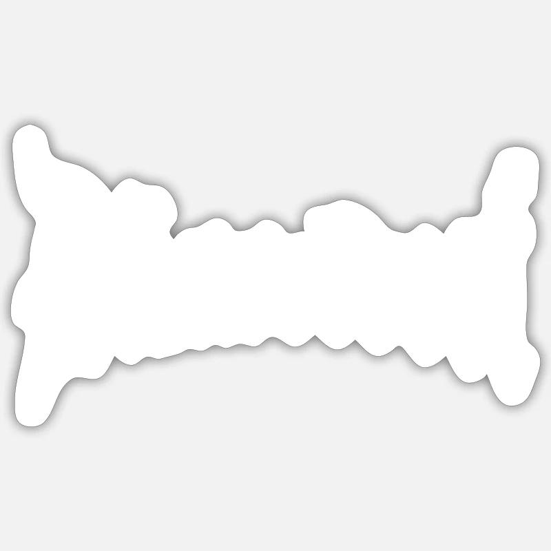Dusseldorf - Sticker size S (10 x 10 cm) - white matte