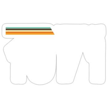 vintage 1971 - Sticker size S (10 x 10 cm) - white matte - Front