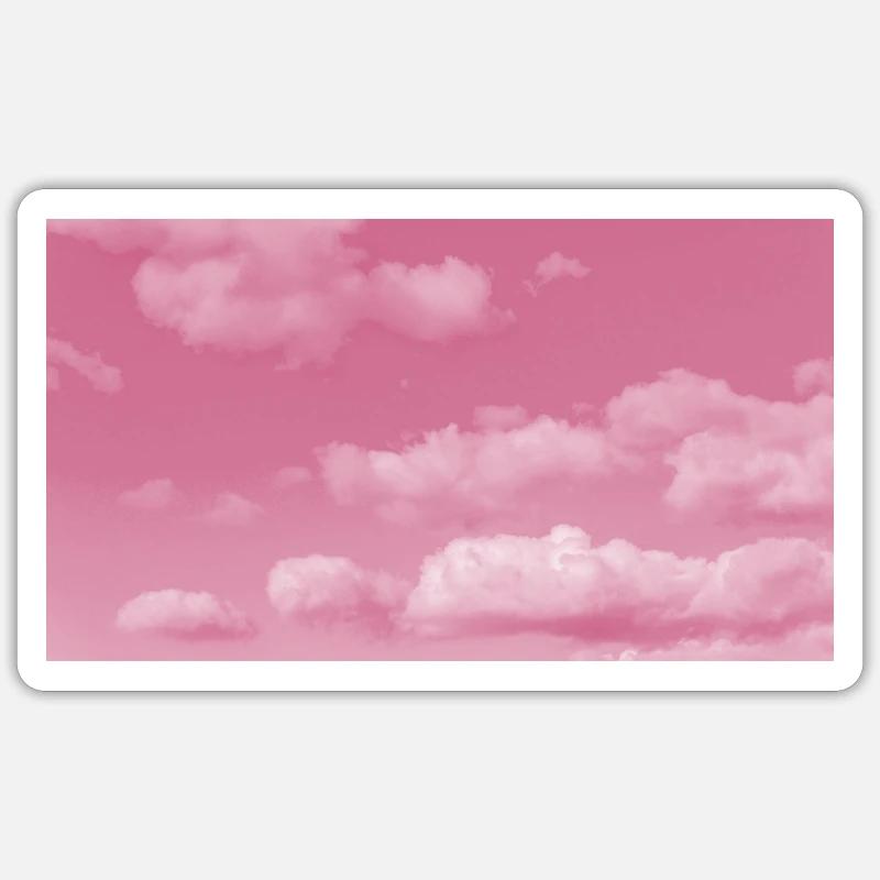 Purple Clouds - Sticker size S (10 x 10 cm) - white matte