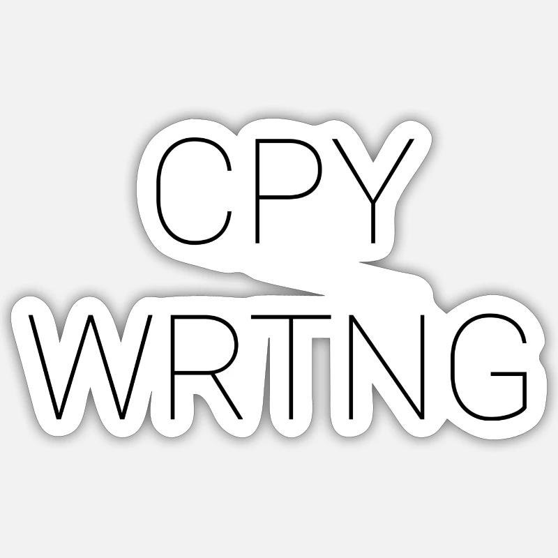 Copywriting Sticker Größe S (10 x 10 cm)