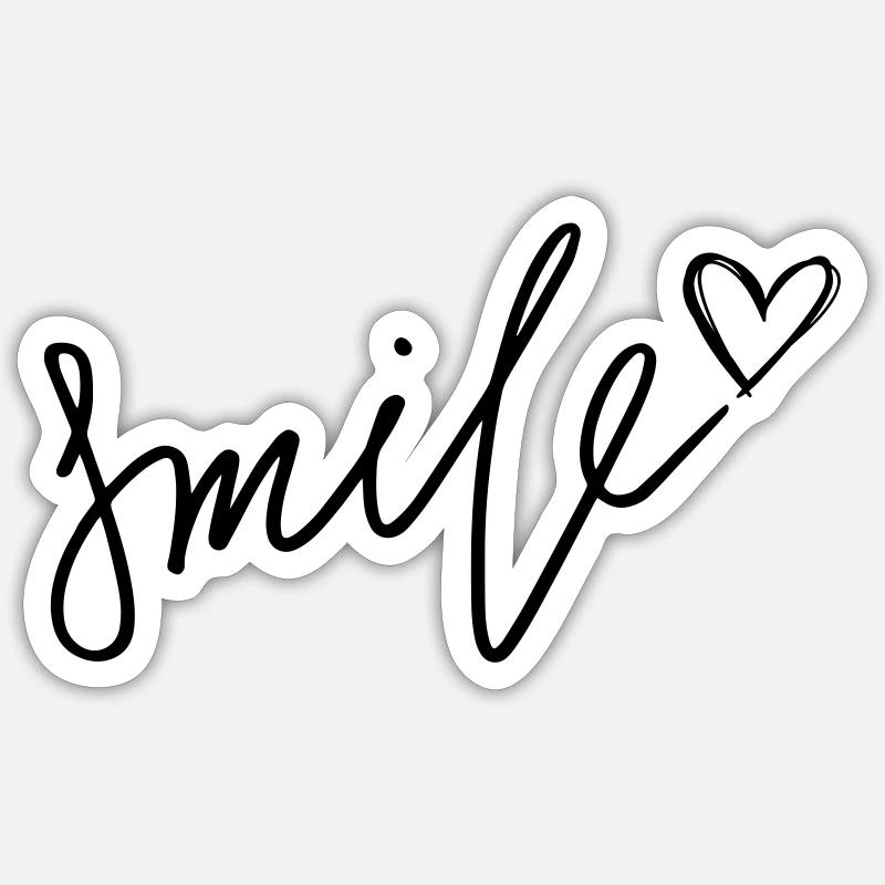 Smile Sticker size S (10 x 10 cm)