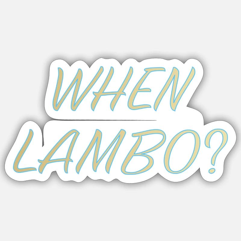 WHEN LAMBO IGLOO Sticker size S (10 x 10 cm)
