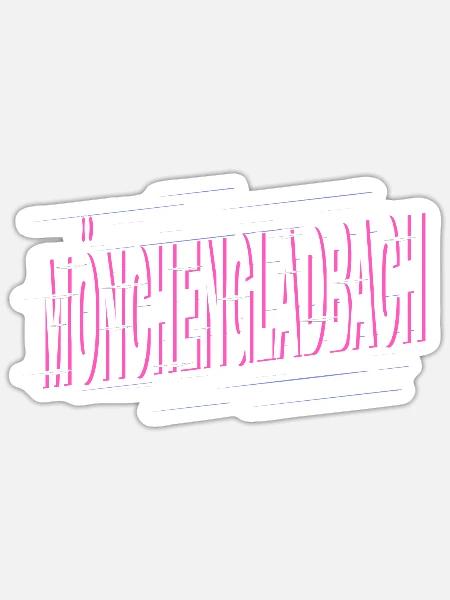 Mönchengladbach Deutschland Stadt Schrift Heimat - Sticker Größe S (10 x 10 cm) - Mattweiß