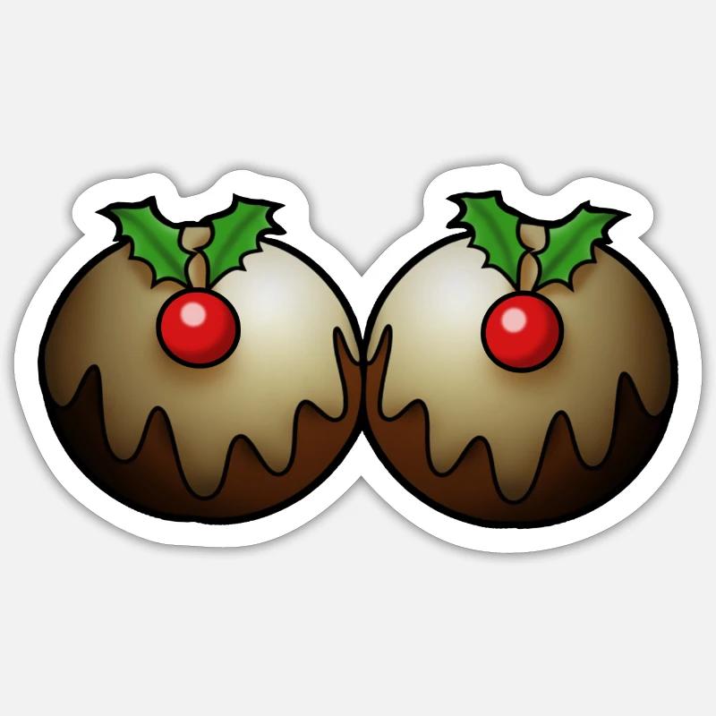 Weihnachtskuchen Sticker Größe S (10 x 10 cm)