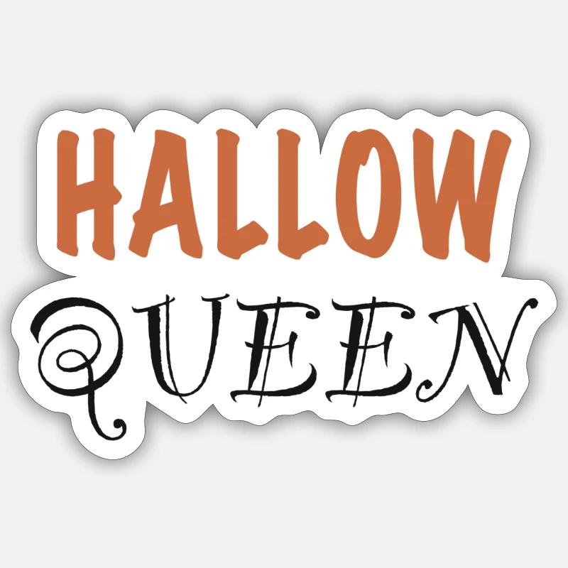 HallowQueen - Sticker size S (10 x 10 cm) - white matte