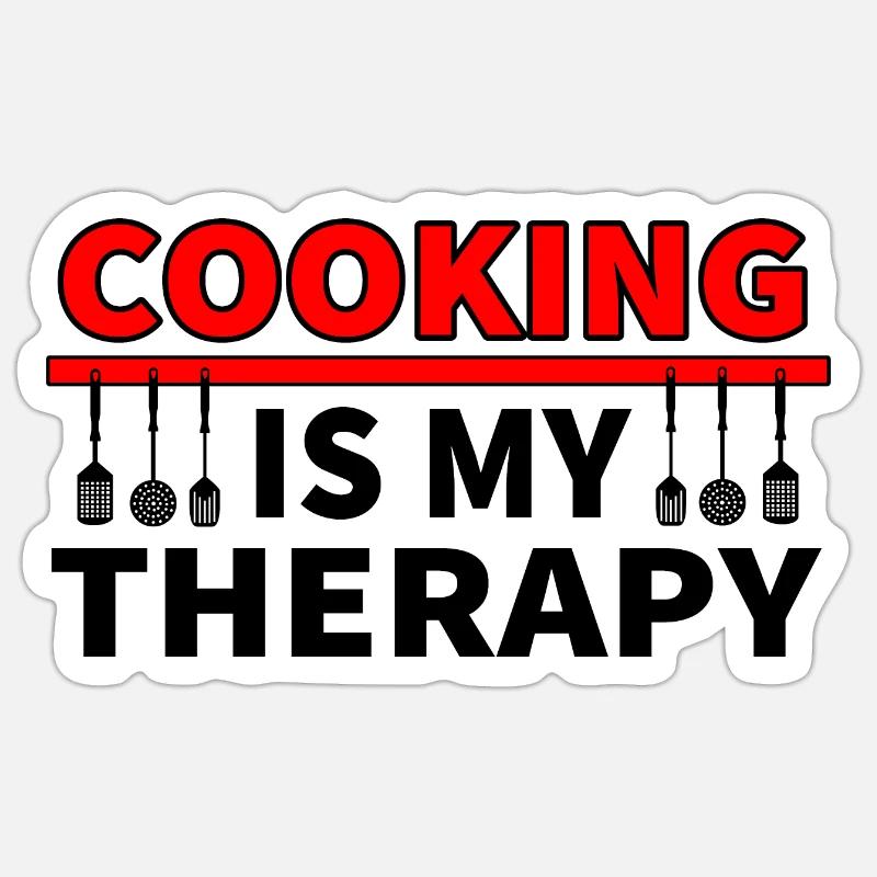 Cook - Sticker size S (10 x 10 cm) - white matte