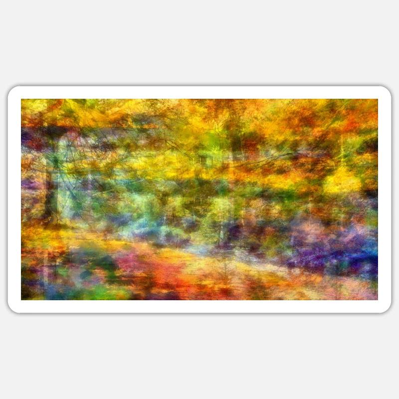 Herbst - Sticker Größe S (10 x 10 cm) - Mattweiß