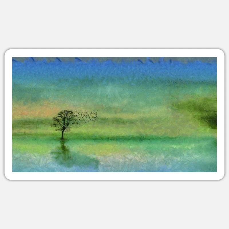 Tree - Sticker taille S (10 x 10 cm) - blanc mat